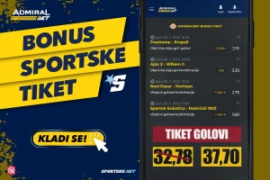 AdmiralBet i Sportske bonus tiket - Ponedeljak rezervisan za golove!